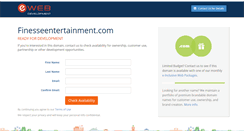 Desktop Screenshot of finesseentertainment.com
